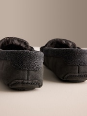 Grey Suede Moccasin Slippers - Image 6 of 6