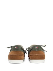 Tommy Hilfiger Brown Suede Boat Shoes - Image 4 of 6