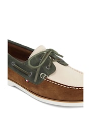 Tommy Hilfiger Brown Suede Boat Shoes - Image 6 of 6