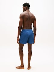 Tommy Hilfiger Blue Original Logo Mid Length Swim Shorts - Image 3 of 5