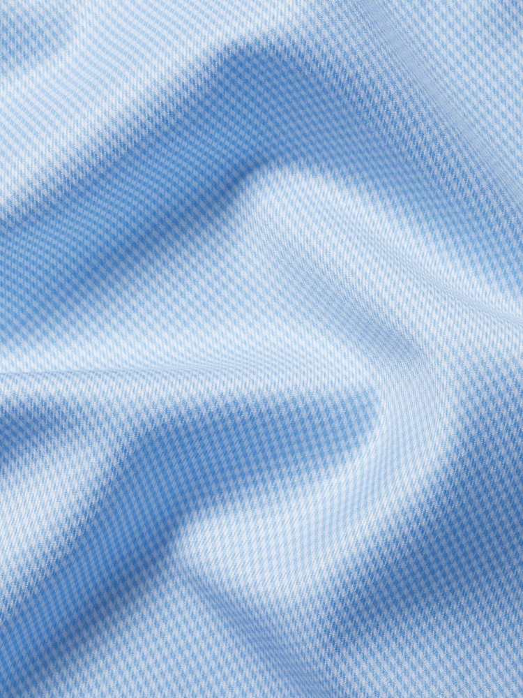 Charles Tyrwhitt Blue Non-Iron Puppytooth Shirt - Image 6 of 6 Charles Tyrwhitt Blue Non-Iron Puppytooth Shirt - Image 6 of 6