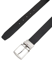 Tommy Hilfiger Blue Denton Square Buckle Reversible Leather Belt - Image 2 of 5