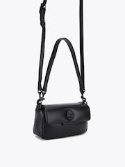 Kurt Geiger London Black Leather Mini Oxford Drench Bag - Image 2 of 5