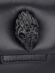 Kurt Geiger London Black Leather Mini Oxford Drench Bag - Image 4 of 5