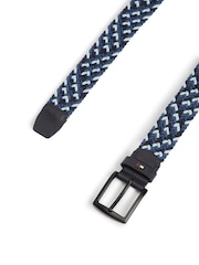 Tommy Hilfiger Blue Denton Braided Elastic Belt - Image 2 of 3