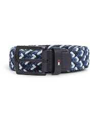 Tommy Hilfiger Blue Denton Braided Elastic Belt - Image 3 of 3
