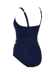 Zoggs Adjustable Classicback Blue Swimsuit With Fixed Foam Cups - Image 6 of 6