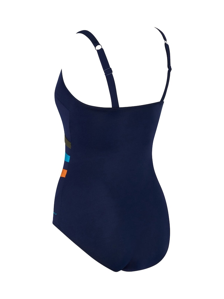 Zoggs Adjustable Classicback Blue Swimsuit With Fixed Foam Cups - Image 6 of 6 Zoggs Adjustable Classicback Blue Swimsuit With Fixed Foam Cups - Image 6 of 6