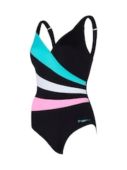 Zoggs Adjustable Classicback Black Swimsuit With Fixed Foam Cups - Attēls 5 no 6