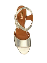 Jones Bootmaker Gold Grazina Leather Wedges - Image 5 of 6