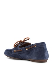 Jones Bootmaker Navy Suede Perissa Leather Loafers - Image 3 of 4