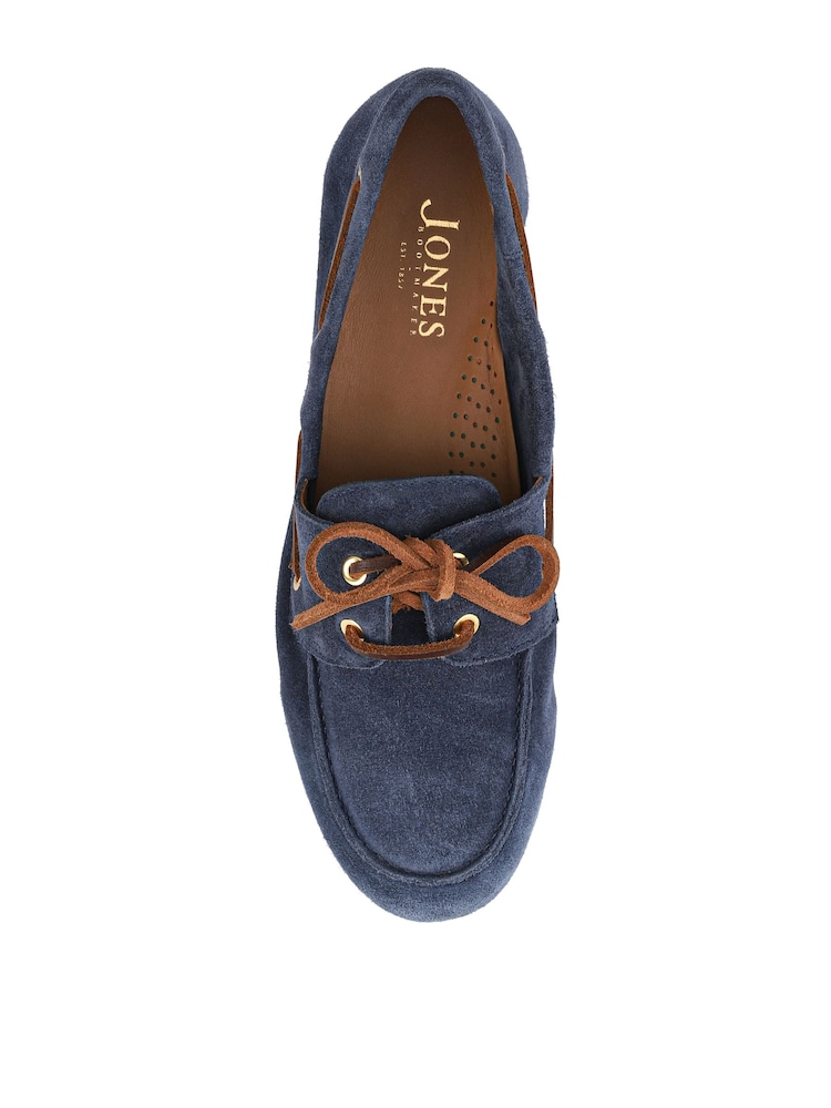 Jones Bootmaker Navy Suede Perissa Leather Loafers - Image 4 of 4