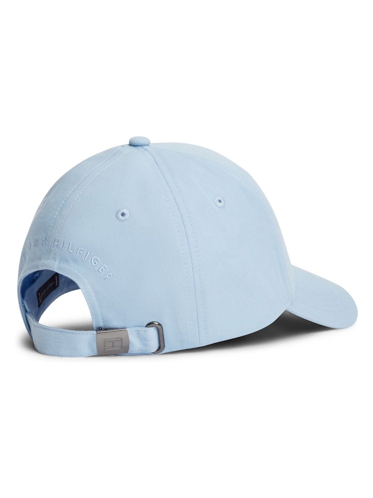 Tommy Hilfiger Blue Hilfiger Flag Embroidery Twill Baseball Cap - Image 4 of 4 Tommy Hilfiger Blue Hilfiger Flag Embroidery Twill Baseball Cap - Image 4 of 4