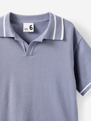 Cotton On Grey Open Neck Polo Shirt - Image 2 of 3