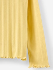 Cotton On Yellow Hello Kitty Jade Crew Pointelle Top - Image 3 of 3