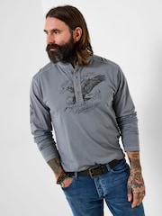 Joe Browns Grey Eagle Eyed Henley - Image 2 of 8