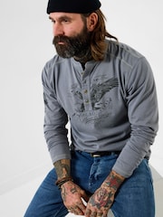 Joe Browns Grey Eagle Eyed Henley - Image 5 of 8