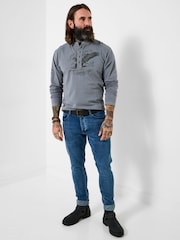 Joe Browns Grey Eagle Eyed Henley - Image 6 of 8