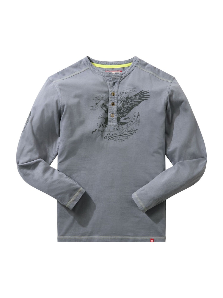 Joe Browns Grey Eagle Eyed Henley - Image 8 of 8