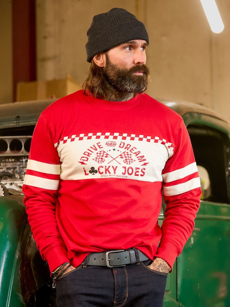 Joe Browns Red Ready To Race Top - Image 1 of 8 Joe Browns Red Ready To Race Top - Image 1 of 8