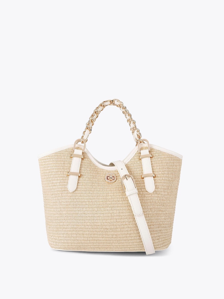 Carvela Brown/White Colucci Mini Tote Bag - Image 1 of 4