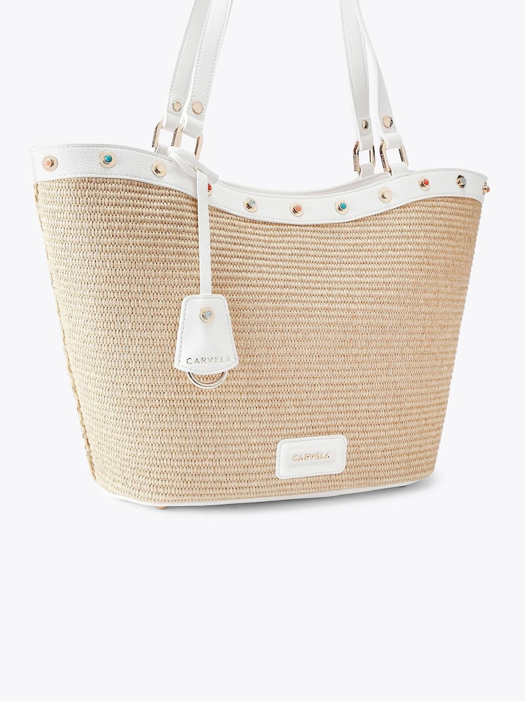 Carvela Brown Amalfi Stone Tote Bag - Image 2 of 4