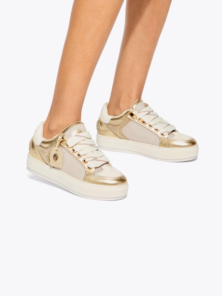 Kurt Geiger London Gold Southbank Trainers - Image 1 of 5