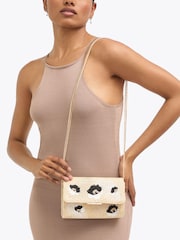 Carvela Brown Giorgia Flower Clutch Bag - Image 5 of 5