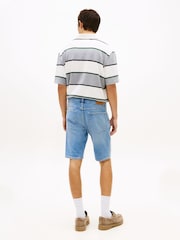 Tommy Jeans Blue Ronnie Whiskered Slim Denim Shorts - Image 3 of 5
