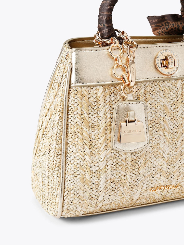 Carvela Brown Sorrento Top Handle Bag - Image 4 of 4