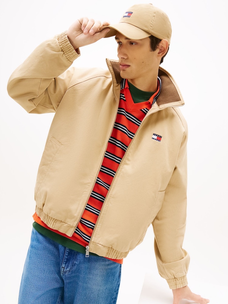 Gold - Tommy Jeans Twill Zip-Thru Jacket - Bild 2 von 6