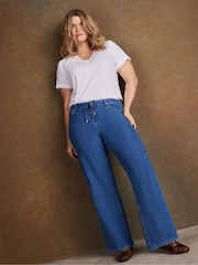 Live Unlimited Blue Drawstring Wide Leg Jeans - Image 4 of 5
