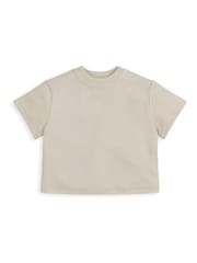 Mamas & Papas Blue Denim Shacket & T-Shirt Set - Image 4 of 4