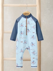 Mamas & Papas Blue Squid Print Rashsuit - Image 1 of 3