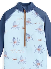 Mamas & Papas Blue Squid Print Rashsuit - Image 3 of 3