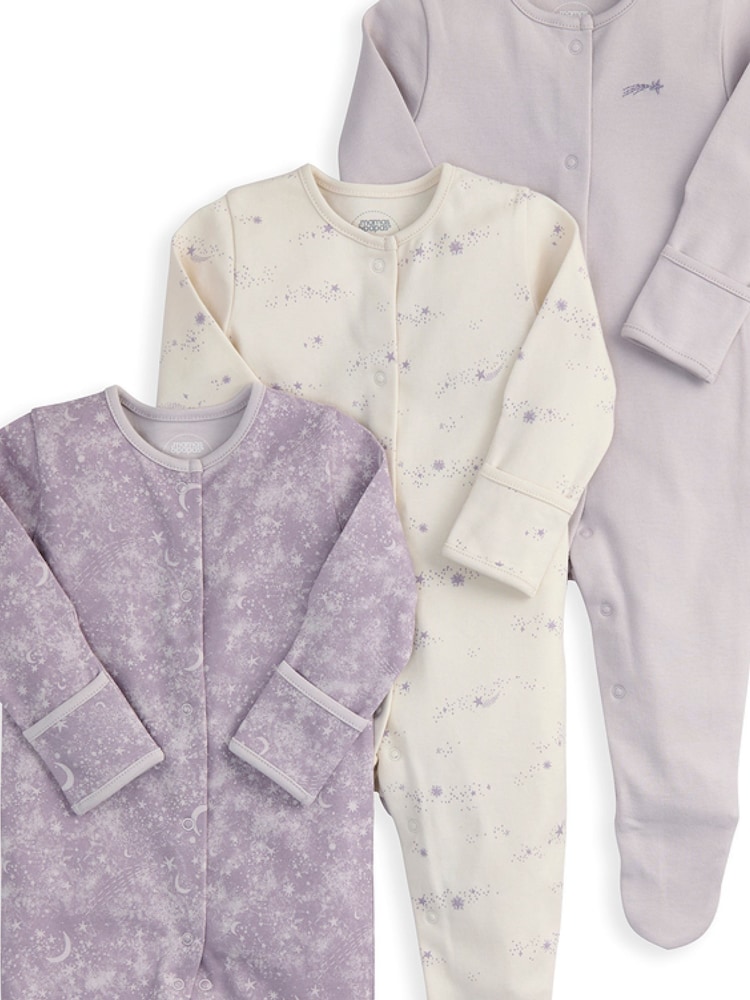 Mamas & Papas Mystical Stargazing Sleepsuits Pack of 3 - Imaginea 3 din 3 Mamas & Papas Mystical Stargazing Sleepsuits Pack of 3 - Imaginea 3 din 3