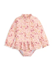 Mamas & Papas Pink Floral Swimsuit - Image 2 of 3
