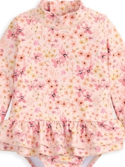 Mamas & Papas Pink Floral Swimsuit - Image 3 of 3