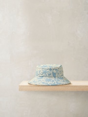 Mamas & Papas Blue Toucan Print Bucket Hat - Image 1 of 3