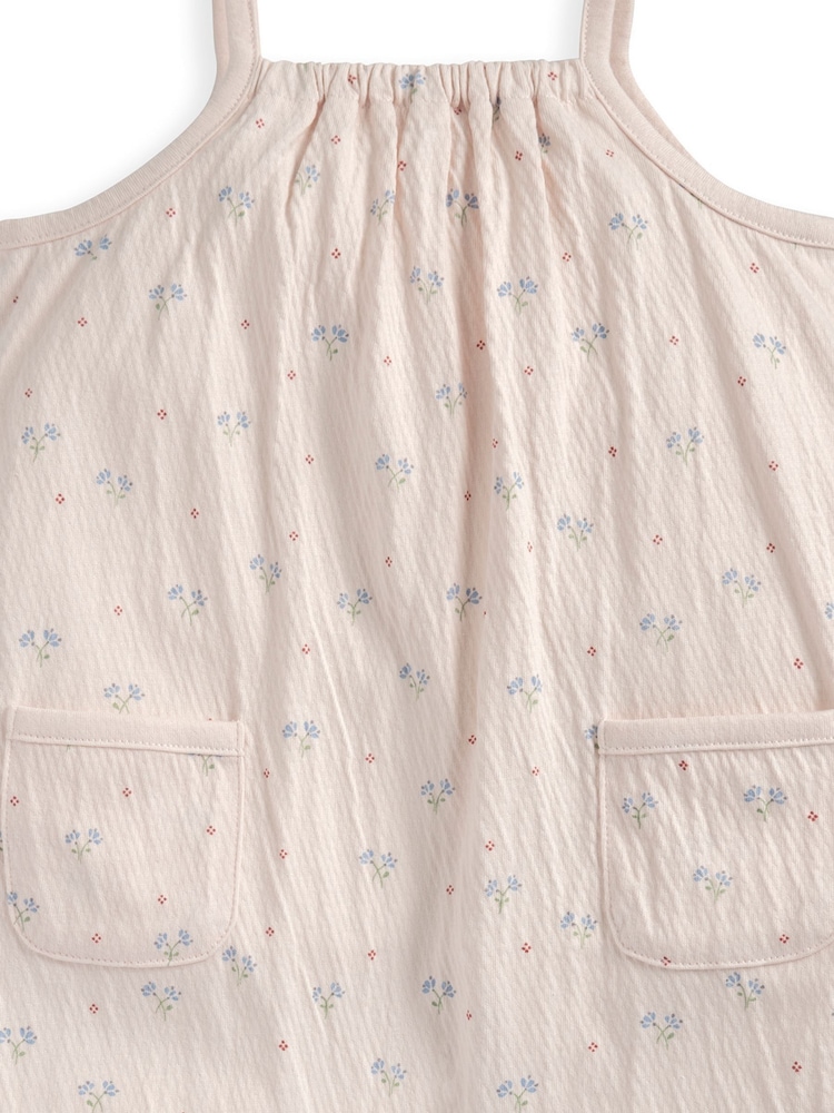 Mamas & Papas Floral Print Crinkle Romper - Imaginea 3 din 3