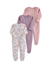 Mamas & Papas Floral Sleepsuits Pack of 3 - 画像 2 / 2