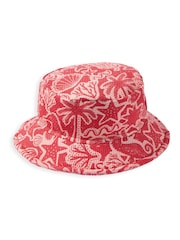 Mamas & Papas Pink Seahorse Print Bucket Hat - Image 2 of 3