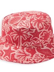 Mamas & Papas Pink Seahorse Print Bucket Hat - Image 3 of 3