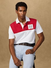 Hackett Red Short Sleeve Rugby Shirt - Image 2 of 7