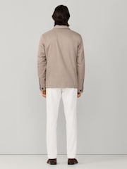 Hackett Brown Herringbone Shirt Jacket - Image 5 of 6