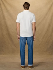 Hackett White Short Sleeve Tipped Polo Shirt - Image 3 of 6