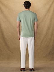 Hackett Green Short Sleeve Logo T-Shirt - Image 5 of 7