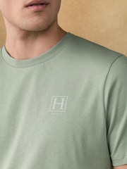 Hackett Green Short Sleeve Logo T-Shirt - Image 7 of 7