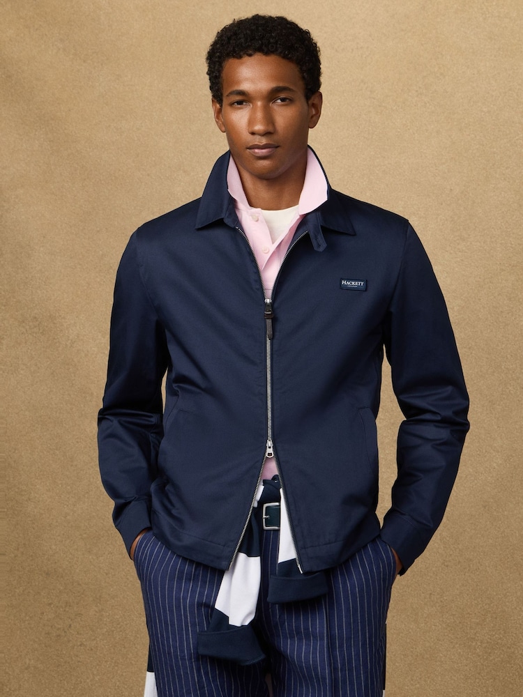Hackett Blue Coach Jacket - Image 1 of 6