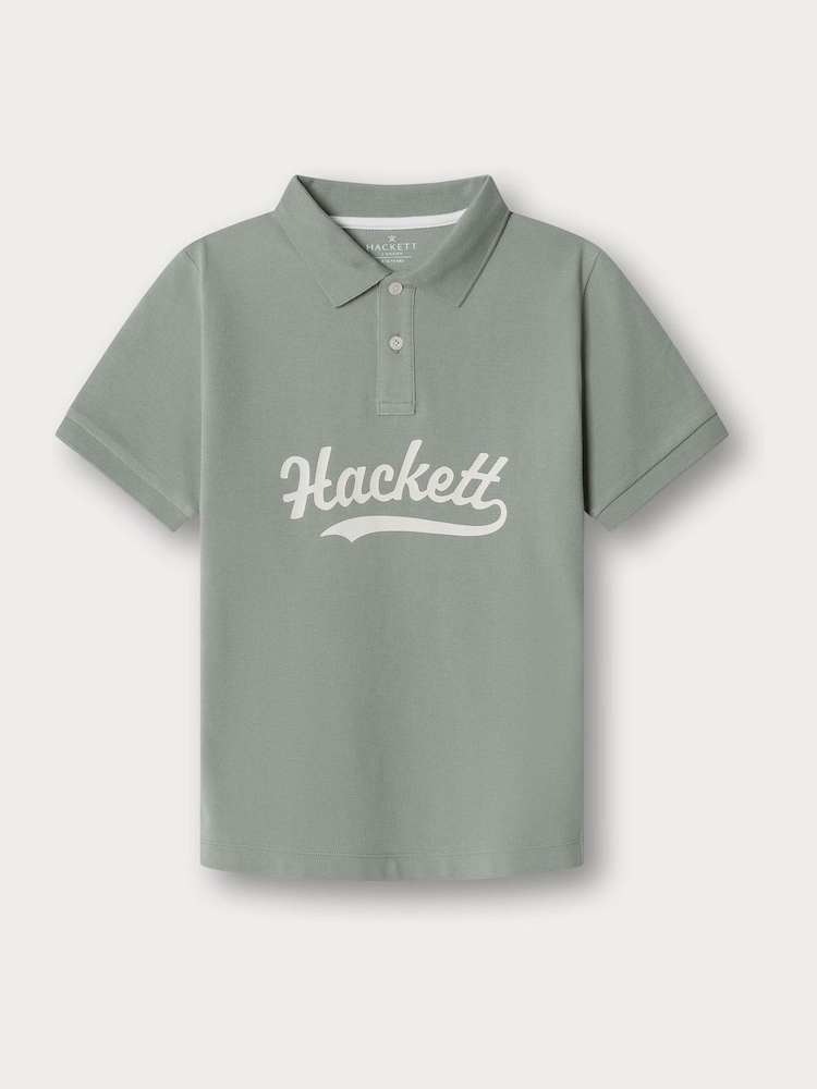 ירוק - Hackett Logo Short Sleeve Polo Shirt - תמונה 1 מתוך 4 ירוק - Hackett Logo Short Sleeve Polo Shirt - תמונה 1 מתוך 4